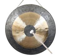 Gong a percussione Gong tibetano Gong gigante Piatti in ottone e rame Gong da opera con manico a martello rotondo(20cm)