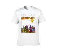 Gong Angels Egg Jazz Rock Music Graphic Printed Casual Round Neck T Shirt White L