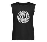 Gong - Camembert Electrique Tribute T Shirt Sleeveless Vest Tank Tops Undershirt Black S