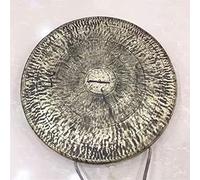 Gong da opera, gong in ottone Gong cinese for opera in bronzo con fondo piatto e lati alti, 30-40 cm, con martelletto(32cm)