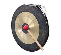 Gong da tavolo Strumenti a percussione Decorazione Zen 32 cm/Include gong Martello e corda/Gong in bronzo con aspetto tradizionale/per meditazione, terapia del suono e yoga Multiplo C(38cm)