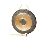 Gong da tavolo Strumenti a percussione Zen Decor Multiuso Mallet gong 40cm Strumento a percussione tradizionale cinese Rame Gong decorativo Adatto for casa e ufficio(60cm)