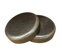 Gong del bordo inferiore in bronzo forgiato a mano di dimensioni ridotte - 1 pezzo, strumento a percussione tradizionale cinese for giochi all'aperto, malizia, musica e danza(20cm)