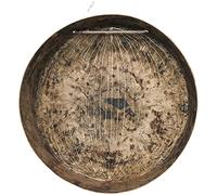 Gong di bronzo. Gong a mano da 27 cm, piatti e piatti in rame, strumenti a percussione for opera e chiesa con martelli rotondi, realizzati interamente a mano(35cm)