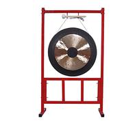 gong, Gong a mano in ottone con bordo nero da 40 cm. Gong in ottone con martello rotondo for strumento a percussione di orchestra d'opera e chiesa. Mini gong.(2,50cm)