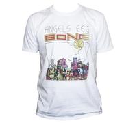 Gong Progressive Psychedelic Rock Jazz Angel's Egg Music T-Shirt White L