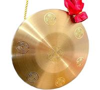 Gong Tibetano percussioni 1 Set di Strumenti in Ottone di Rame Tradizionali Cinesi con Strumenti a percussione a Martello Gong Regalo di inaugurazione della casa(Color:25cm,Size:)