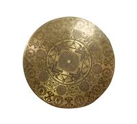 gong tibetano percussioni Big Causeway Copper Sound Relax of Meditation Music Music Snaping Six Characters Mantra Planet Causeway(Color:A,Size:60cm)