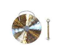 Gong | Tradizionale & autentico Wind gong/Feng Gong 12'' : 30 cm - Strumento musicale artigianale, suono unico - Perfetto per musica, meditazione, rilassamento, sollievo dallo stress e decorazione