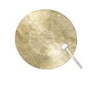 Gong tradizionale cinese a vento con martello e corda per appenderlo, in bronzo, per guarigione del suono e meditazione, uso domestico e ufficio (45 cm)