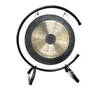 Gong tradizionale cinese Fengshui con supporto e bacchetta in legno, ideale per grandi esibizioni e orchestre
