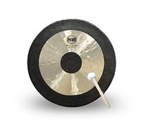 Gong tradizionale cinese in bronzo, aspetto invecchiato e bella qualità di lavaggio scintillante, per esterni, patio, casa e giardino (dimensioni: 45,7 cm)