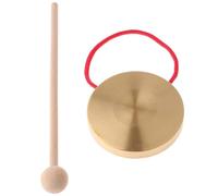 Gong tradizionale cinese, strumento a percussione per bambini, 9,9 cm, per imparare la musica precoce, accessorio per feste, metallo e legno, divertente esercizio per scuola e gioco a casa
