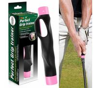 Gonggi Golf Grip Trainer per golfisti destrorsi - Aiuto professionale in gomma a scatto per un corretto posizionamento della mano, corregge fette e ganci, aumenta la memoria muscolare e la consistenza