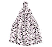 Gongjuy Adorabile Piccolo Bradipo Adulto Partito Mantello Accessori Abbigliamento, Adulto Halloween Mago Plus Size Cappuccio Horror Mantello