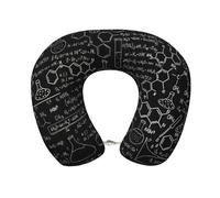 Gongjuy Astratto Scienza Chimica Illustrazione 3d Cuscino Volante, Cuscino Dormente, Memory Sponge Cuscino Viaggio, Testa Cuscino Portatile a Forma di U