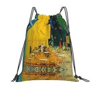 Gongjuy Cafe Terrace At Night - Borsa sportiva da viaggio, da spiaggia, adatta per nuoto, fitness, Ravel, shopping, vacanze, bianco, Taglia unica