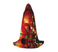 Gongjuy Colorato Musica Clefcosplay Costumi Per Bambini Streghe E Vampiri, Mantelli Con Cappuccio Per Bambini Festival