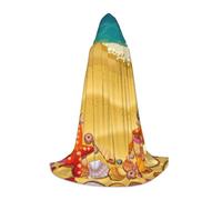 Gongjuy Conchiglie Sulla Spiaggia Costumi Cosplay Per Bambini Streghe E Vampiri, Mantelli Con Cappuccio Per Bambini Festival