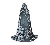 Gongjuy Costumi Cosplay Fiori Blu Per Bambini Streghe E Vampiri, Mantelli Con Cappuccio Per Bambini Festival