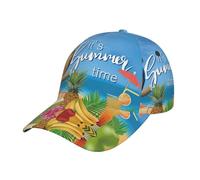 Gongjuy Estate Parrot Ananas Uccello Moda Curvo Eaves Regolabile Outdoor Protezione Solare Vacanza Joker Sport Europeo Baseball Cap, Nero , Taglia unica