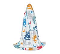 Gongjuy Hockey Elements Creativo Fantasia Cosplay Costumi Per Bambini Streghe E Vampiri, Mantelli Con Cappuccio Per Bambini Festival