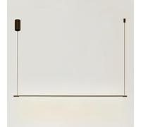 GONGKAI lampadario a LED lineare Minimalista, lampadario Nera, Barra Luminosa per Isola Cucina a Striscia Lunga, 4000K, lampade a Sospensione Sala da Pranzo