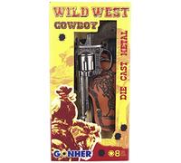 Gonher 201/0 - Set da Cowboy del Selvaggio West, Revolver a 8 Colpi