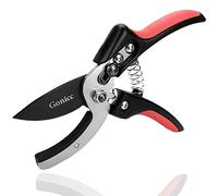 gonicc Forbici professionali da potatura a incudine con lama in acciaio SK-5 da 20,3 cm (GPPS-1010), design ammortizzante e manico ergonomico.