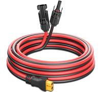 Gonifeto Cavo di prolunga per pannello solare con adattatore XT60 (12 AWG 0,3 m), cavo di ricarica solare per generatore di batterie Ecoflow, connettore solare a cavo XT60 femmina per centrale