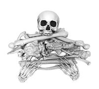 Gonioa - Sacchetto di ossa scheletro e teschio per la migliore decorazione di Halloween per la migliore decorazione di Halloween e la scena del cimitero più spaventosa - 28 pezzi