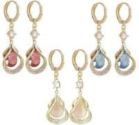 Goniome Orecchini magnetogeni per flusso linfatico, orecchini al germanio per magnetoterapia linfatica, orecchini per terapia magnetica, orecchini per linfodrenaggio regalo per le donne (Mescolare)