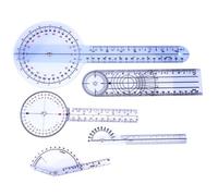Goniometro a 360 gradi da 5 pezzi da 6/8/10 pollici, righello medico angolare, goniometro spinale, righello articolare medico professionale(set 1)