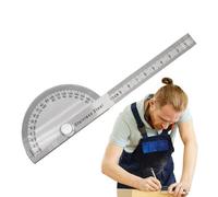 Goniometro Angle Finder | Goniometro angolare in acciaio inossidabile | Calibro angolare, strumento di misurazione 'angolo artigiano per la matematica a geometria del disegno di costruzione