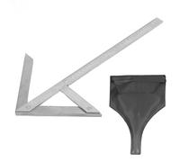 Goniometro angolare centrale Calibro quadrato di centraggio Cercatore angolare di precisione professionale in acciaio al carbonio per la lavorazione dell'hardware e il centraggio