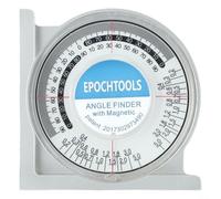 Goniometro angolare con base magnetica per troncatrice, strumento di livello inclinometro digitale 0-90°, 4 quadranti, scanalatura a V, 95 mm