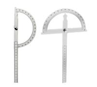 Goniometro angolare,Goniometro,Goniometro in metallo,Goniometro 180 ° Rotante in acciaio inox,Misuratore angolare con righello da 150 mm,Goniometro in Acciaio Inossidabile,0-180° Goniometro Metallo