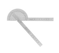 Goniometro angolare in acciaio inossidabile Strumento per la ricerca dell'angolo del righello da 180 gradi a 2 bracci per la misurazione del disegno di ingegneria della