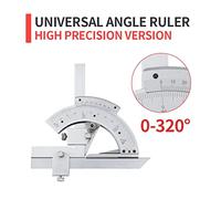 Goniometro, Angolo universale Righello Goniometro Multi Angolo di Misura Righello Strumenti di Carpenteria Angolo Calibro Goniometro Quadrato Righello Angolo Finder(320 High Precision)