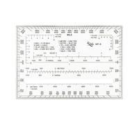 Goniometro delle coordinate della della mappa topografica con strumento misurazione trasparente 1: 5000 1: 25000 Goniometro delle coordinate Lettura delle navigazioni terrestri