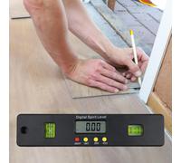 Goniometro digitale 4×90 gradi, goniometro portatile, a bolla, inclinometro per