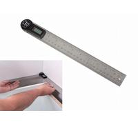Trend Regolo angolare digitale da 300 mm, con due righelli in acciaio inossidabile da 300 mm che possono essere utilizzati per calcolare gli angoli in modo rapido e preciso, DAR/300