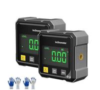 Goniometro Digitale con Display A LED, Misuratore di Angolo Digitale Magnetico, Scatola di Livello for Strumenti Di Misurazione Ad Alta Precisione 4×90° for Appendere(2pcs)