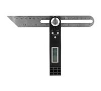 Goniometro Digitale Display Digitale T Attività Goniometro Angelo Righello 0~360 ° Positioning Ruler Angle Materiale Acciaio Inossidabile