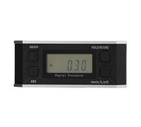 Goniometro digitale e inclinometro per la misurazione dell'angolo - Indicatore di livello LCD con range 4 x 90 gradi con base magnetica - Senza retroilluminazione - Costruzione in (Magnetico senza