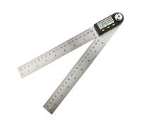 Goniometro digitale Goniometro Strumenti elettronici da falegname Goniometro Angle Finder Multi angolo di misurazione Righello Angolo digitale(Protractor Black P2)