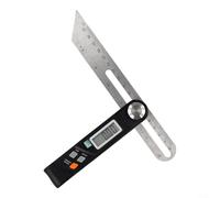 Goniometro digitale in acciaio inossidabile con display elettronico, righello scorrevole rotante a 360 gradi, sistema metrico e unità per una precisione