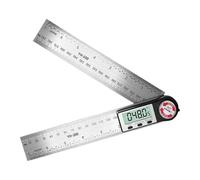 Goniometro digitale in acciaio inox da 200 mm, con display LCD ad alta precisione, per ingegneri e falegnami, pratici angoli digitali per falegnami
