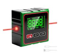 Goniometro digitale, inclinometro, livella digitale con display LCD, goniometro digitale, livella a bolla ricaricabile, mirino angolare digitale per la lavorazione del legno, costruzione fai da te