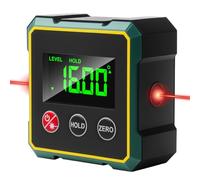 Goniometro digitale inclinometro, livella digitale con display LCD, goniometro digitale, livella ricaricabile USB digitale, cercatore di angoli digitale per lavori in legno, costruzione fai da te